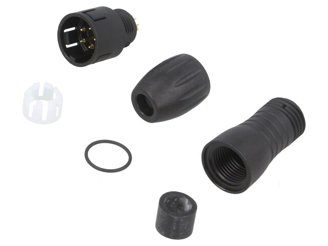 Connector: rond; stekker; 720; mannelijk; PIN: 5; Snap-in,ingedrukt Connector: rond; stekker; 720; mannelijk; PIN: 5; Snap-in,ingedrukt